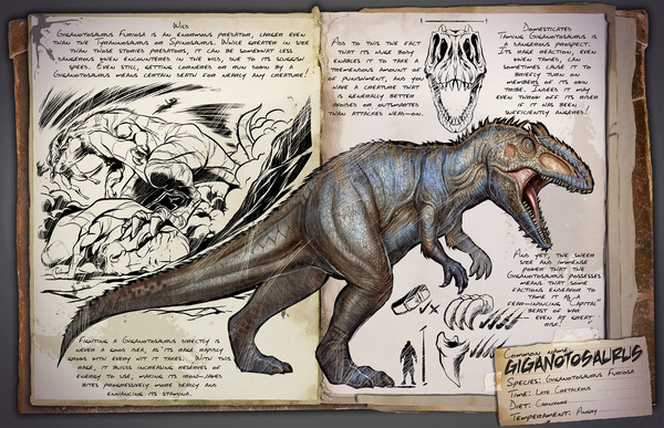 Ark Survival Evolved T Rex級の肉食恐竜ギガノトサウルス追加 剣と盾も Game Spark 国内 海外ゲーム情報サイト