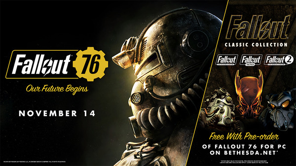 『Fallout 76』PC版予約購入者向けに『Fallout Classic Collection