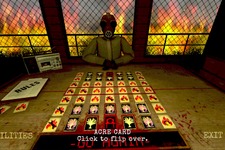 燃え盛る塔の中でデスゲーム・カードめくり『ARSONATE』ブラウザ向けデモ版リリース、『Buckshot Roulette』インスパイアの命がけバトル 画像
