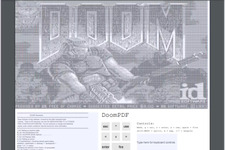 海外の高校生がPDF上で『DOOM』を動かすことに成功！ 白黒で音もないけど遊べないこともない 画像