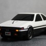 スプリンタートレノ（AE86）型無線マウス「頭文字D」藤原とうふ店（自家用）仕様