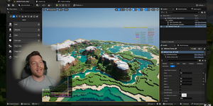 『マインクラフト』をUnreal Engine 5で再現した猛者が現れる。ボクセル世界もUE5で美しい光景に 画像