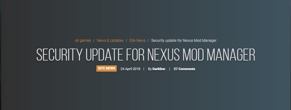 how to update mods nexus mod manager