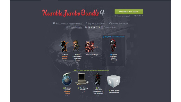 注目インディーを集めた「Humble Jumbo Bundle 4」販売開始―なんと171ドル相当