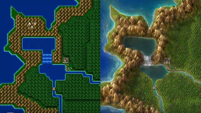 Photoshop職人の業が光る！『FFIV』世界地図を現代風に美麗ビフォーアフター