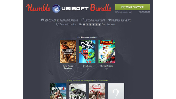 「Humble Ubisoft Bundle」販売開始―『アサクリ』『ファークライ』『スプセル』『The Division』他