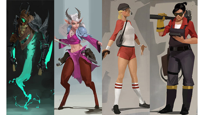 Valve元アーティストが未発売ファンタジーCo-opゲームのアートを公開―『TF2』女性版キャラクターも