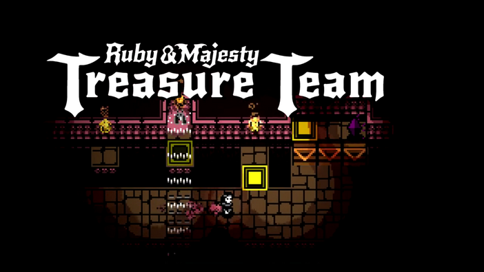 2人同時に操る軽快パズルゲーム『Ruby & Majesty: Treasure Team』Kickstarterスタート