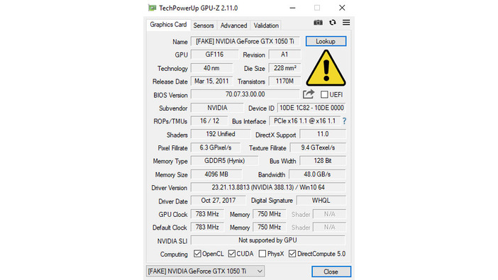 「偽グラボ」にご用心？有名ソフト「GPU-Z」に偽グラフィックボード検出機能が搭載