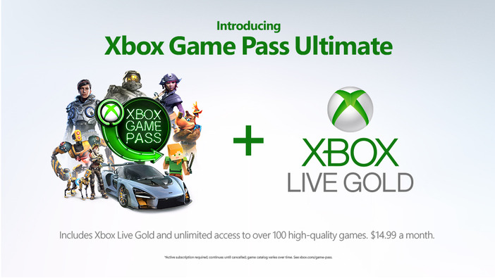 Xbox Live ゴールド同梱の「Xbox Game Pass Ultimate」海外発表―年内に提供開始予定