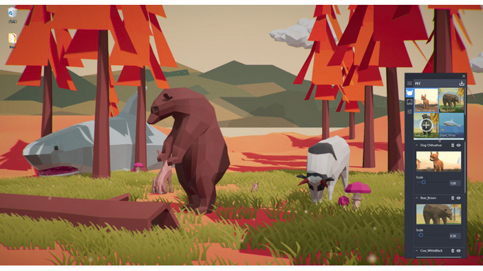 あなたのPCが野生の王国に！ 動く動物の壁紙制作ソフト『Ultimate Low Poly Pet』早期アクセス開始