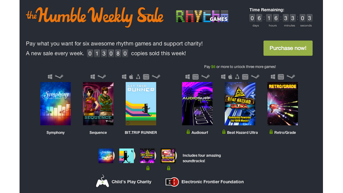 お得なゲームバンドル「Humble Rhythm Weekly Sale」が開催、『Audiosurf』など名作音ゲーを収録