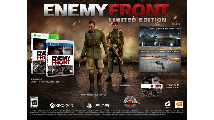 CryENGINE 3を採用したオープンエンドなWWII FPS『Enemy Front』北米版「Limited Edition」を発表