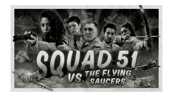 宇宙人と戦う白黒映画調50年代SF2Dシューター『Squad 51 vs. The Flying Saucers』2022年秋発売―Steam体験版配信中