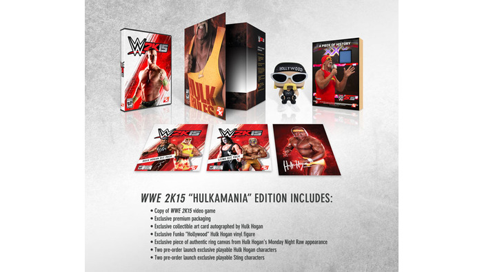 リングのエプロンも同梱！『WWE 2K15 “HULKAMANIA” Edition 』のセット内容を公開