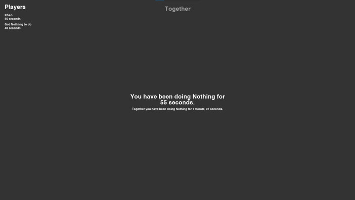 今度は対戦で「何もしない」―最も何もしない者が勝者となる実験作続編『Nothing Together』Steamページ公開