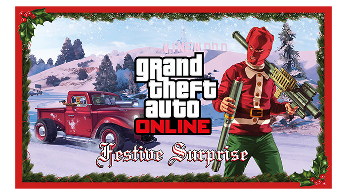 『GTA Online』ホリデーシーズンコンテンツ「Festive Surprise」が順次配信開始、新しい武器や車も