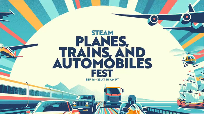 Steamセールイベント「飛行機・鉄道・自動車フェス」が9月17日より開催予定！ 乗り物系ゲームの祭典