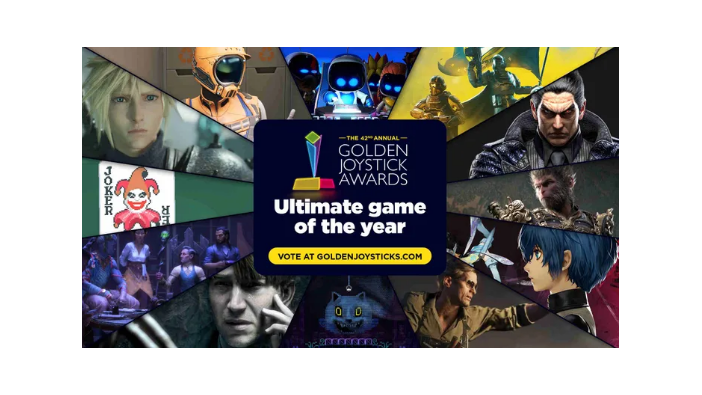 第42回「Golden Joystick Awards 2024」年間最優秀ゲーム賞の一般投票がスタート、『メタファー』『黒神話』などノミネートに