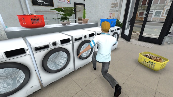 クリーニング屋経営シム『Laundry Store Simulator』リリース！洗濯用品の販売やオリジナルTシャツのデザインも可能