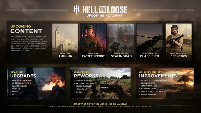 ハードコア第二次世界大戦FPS『Hell Let Loose』の2025年ロードマップが公開！ 4つのメジャーアップデートを計画