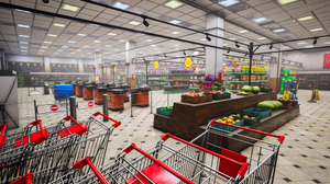 スーパーマーケット閉店業務シム『Before Exit: Supermarket』ストアページ公開！床を掃除し、商品棚を見回り、電気を切って帰宅しよう 画像