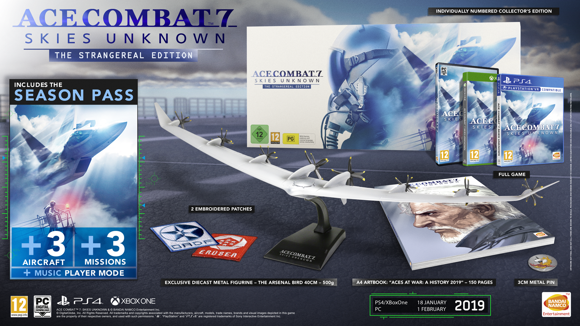 入荷予定新品　エースコンバット7コレクターズエディション　バンダイナムコ　おまけ付き　ACE COMBAT PS4ソフト