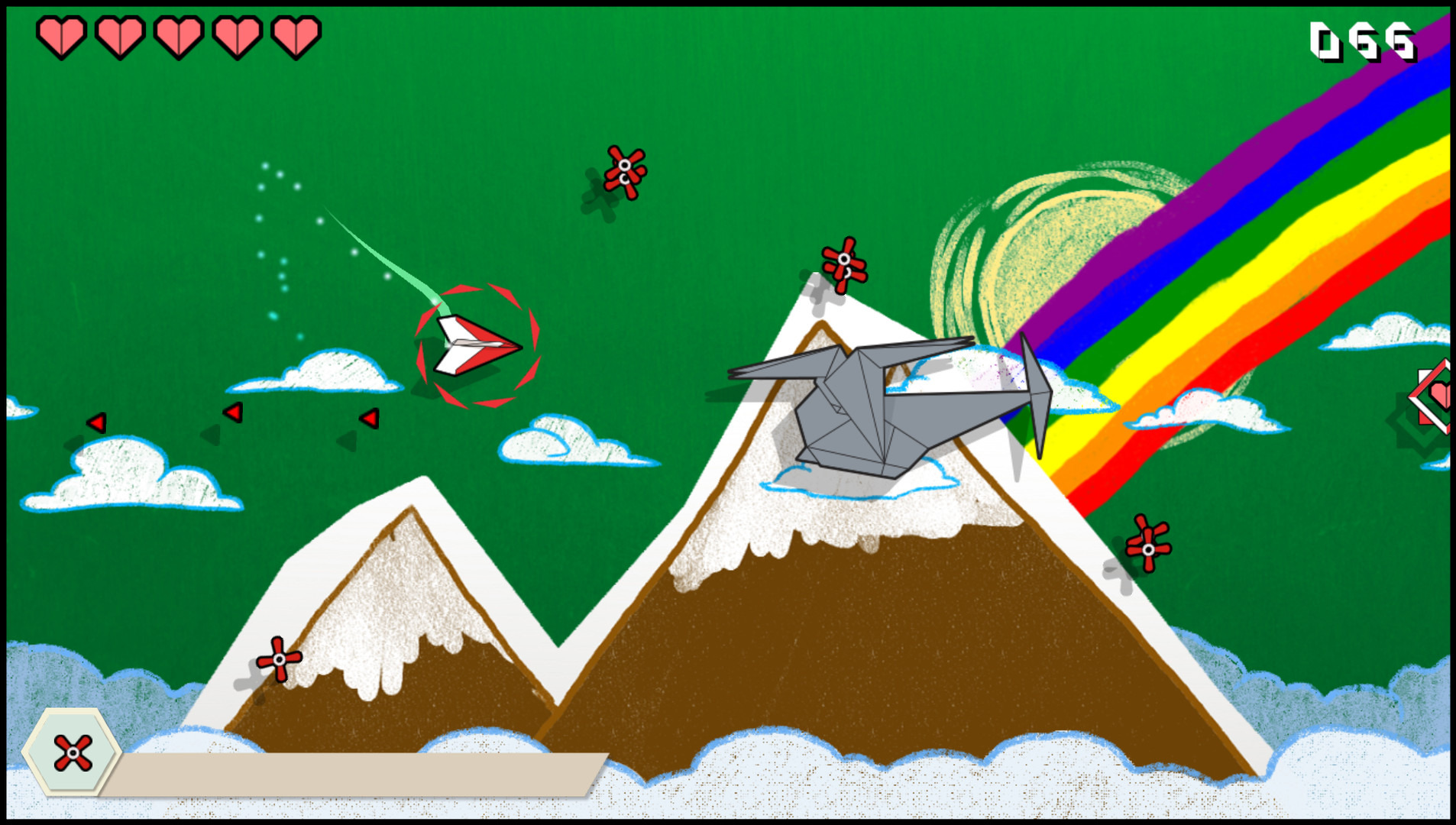 紙飛行機が世界を救う横stg Origami Flight リリース 全てが折り紙の世界へ飛び立ち 折り鶴を救い出せ Game Spark 国内 海外ゲーム情報サイト