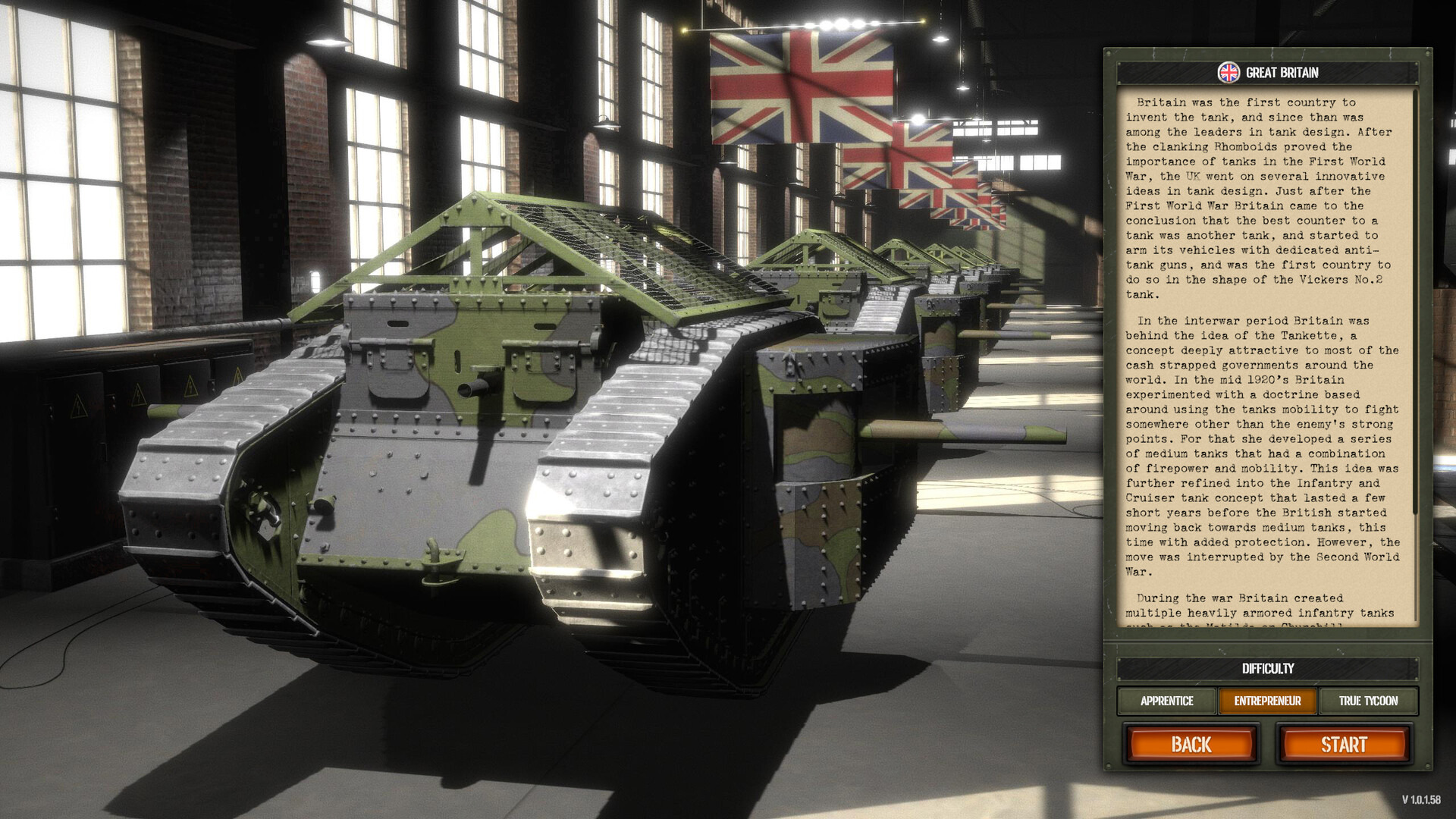 戦車を製造、販売する経営シムが早期アクセス開始！歴史上の戦車の再現 