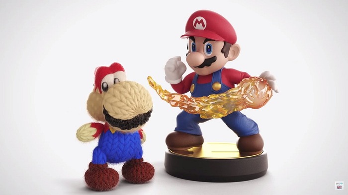 毛糸のヨッシーがマリオやリンク柄に！？『ヨッシー ウールワールド』欧州版amiibo紹介動画が公開