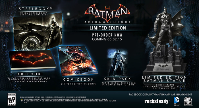 『Batman: Arkham Knight』の「Batmobile Edition」が発売中止に―品質に関わる不測の事態が発生