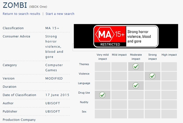 豪レーティング機関にXbox One向け『Zombi』が登録―『ZombiU』移植版との噂も