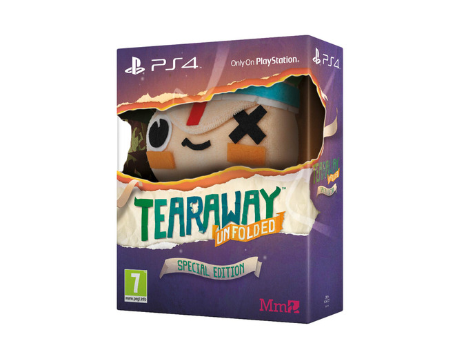 PS4『Tearaway Unfolded』海外限定版には主人公イオタのキュートなぬいぐるみが付属