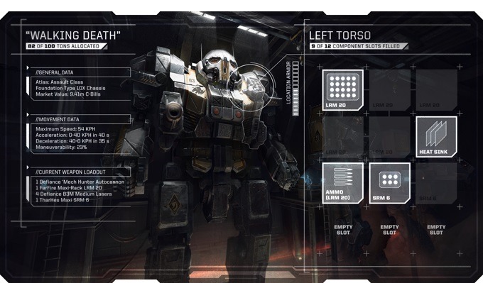 ターン制SLG『BattleTech』のKickstarterが開始―『メックウォーリア』の原点へ