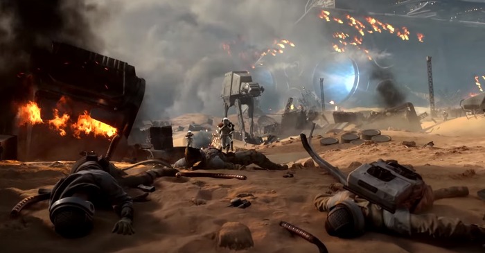 大スケールな無料DLC『Star Wars Battlefront: Battle of Jakku』海外向け予告映像