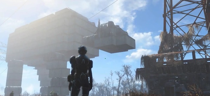 圧巻のスケール！『Fallout 4』で「スター・ウォーズ」AT-ATを再現、内部には居住スペースも