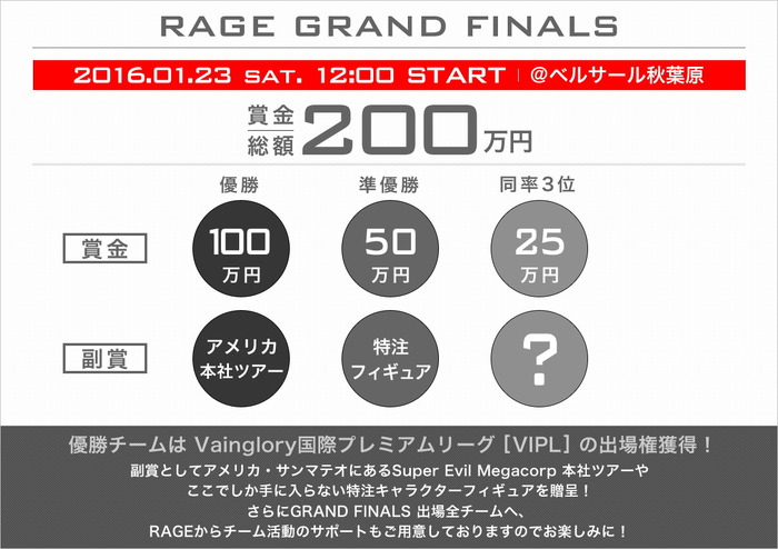 e-Sportsイベント「RAGE」にてモバイル向けMOBAタイトル『Vainglory』大会が開催！