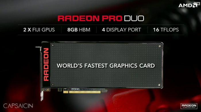 【GDC 2016】AMDがVR開発向けデュアルGPUグラボ「Radeon Pro Duo」発表―2020年までのロードマップも