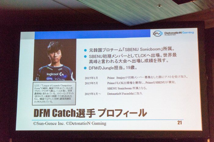 ユン・サンホさんプロフィール（日本プロeスポーツ連盟設立発表会）