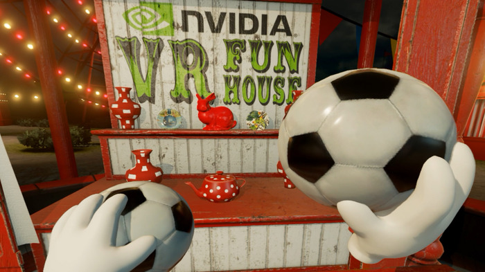 NVIDIAの技術を集約したVR体験ゲーム『VR Funhouse』が無料配信―バーチャルカーニバルで遊ぼう！