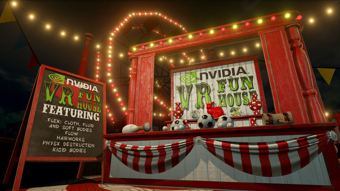 NVIDIAの技術を集約したVR体験ゲーム『VR Funhouse』が無料配信―バーチャルカーニバルで遊ぼう！