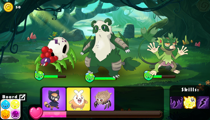 モンスターパズルADV『Cutie Monsters Battle Arena』がSteam Greenlightに出現