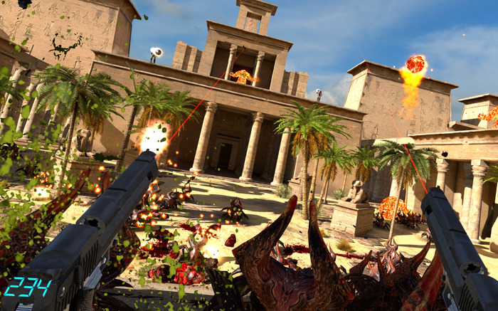 HTC Vive対応シューター『Serious Sam VR』早期アクセス開始―大量の敵を迎え撃つ！