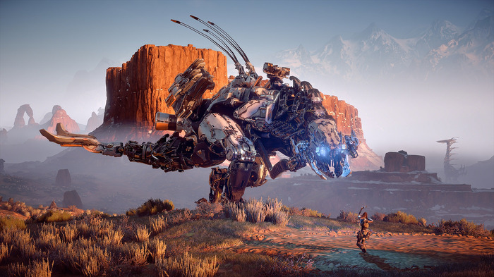 『Horizon Zero Dawn』機械生命体描く海外トレイラー！PS4 Pro対応シーンも