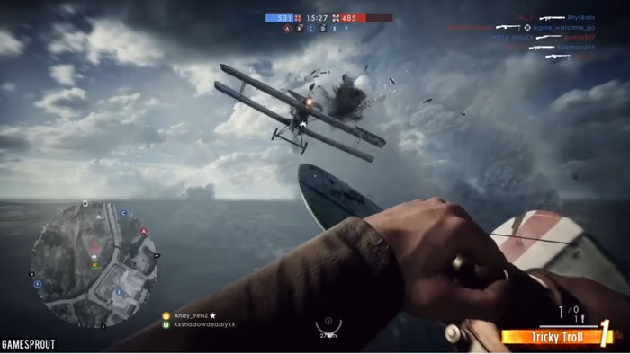 海外チャンネルが『BF1』神業動画を公開―ダイナマイトは空中戦でも有効だ！