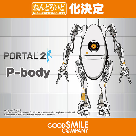 『Portal 2』のATLASとP-Bodyがねんどろいど化決定！―figma版の新イメージも披露