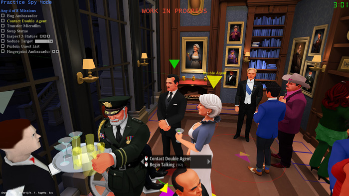 開発期間約8年の『SpyParty』が近日Steam早期アクセス！―スパイとスナイパーによる1vs1