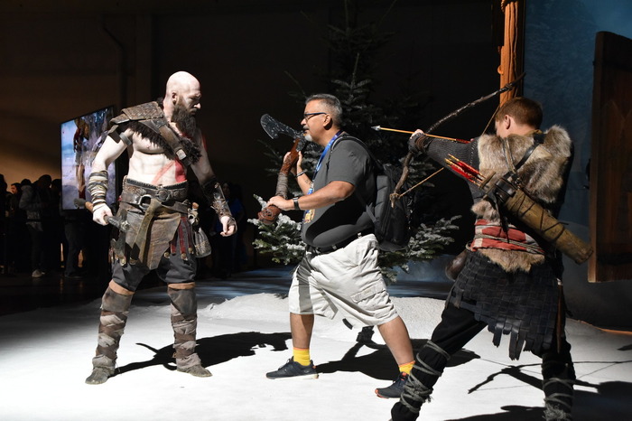 俺とお前もクレイトス！『God of War』ブースでクレイトスになってクレイトスと握手！【PSX 17】