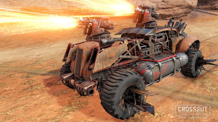 終末カーコンバット『CROSSOUT』に新勢力「ファイアスターター」登場！