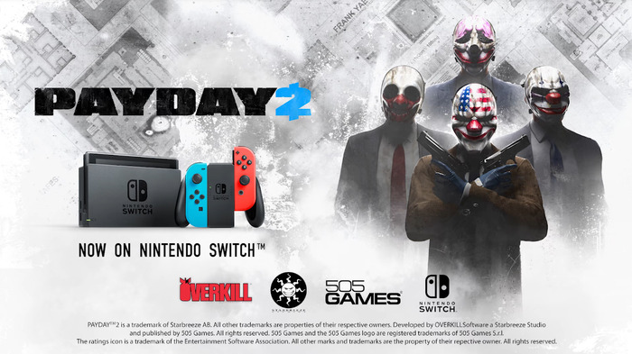 スイッチ版『PAYDAY 2』は他機種版より古いバージョンに―Starbreezeが確認